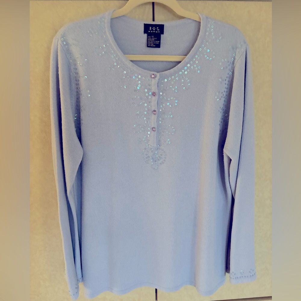 Ladies vintage embellished sweater size 1X
